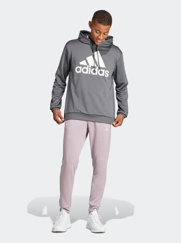 adidas 2-częściowy strój sportowy w kolorze szaro-jasnoróżowym