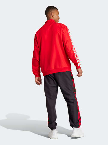 adidas 2-częściowy zestaw sportowy w kolorze czerwono-czarnym