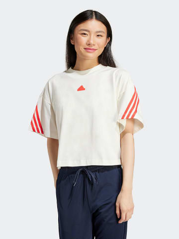 adidas Shirt in Weiß/ Rot