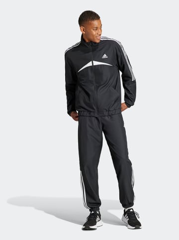 adidas 2tlg. Outfit: Trainingsanzug in Schwarz