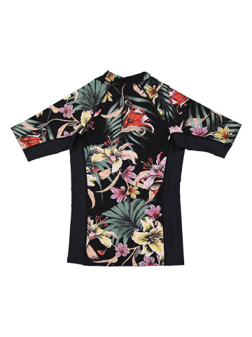 O´NEILL Koszulka surfingowa "Print Skins" w kolorze czarnym ze wzorem