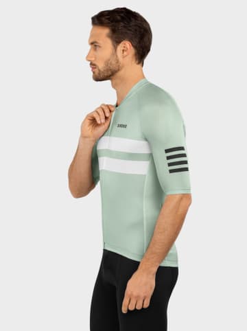Siroko Fahrrad-Shirt "M3 Mustair" in Hellgrün/ Weiß