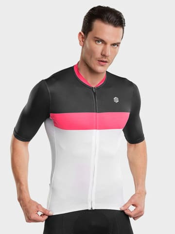 Siroko Fahrradtrikot "M3 Technique Pro" in Weiß/ Schwarz/ Pink