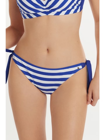 Lisca Bikini-Hose in Blau/ Weiß