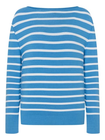 More & More Sweter w kolorze niebiesko-białym