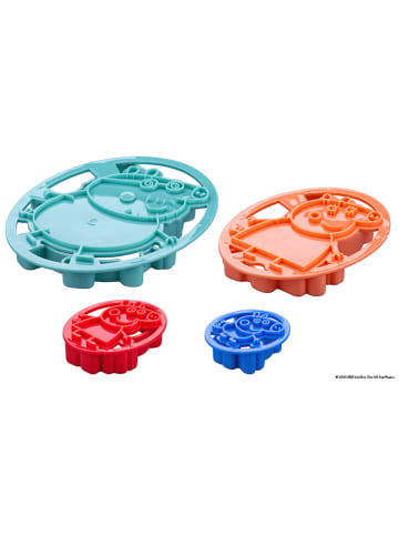 Dr. Oetker 4-delige set: embossing uitsteekvormen "Peppa & familie" meerkleurig