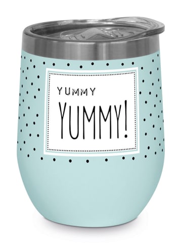 Design@Home Kubek termiczny "Yummy Yummy" w kolorze turkusowym - 350 ml