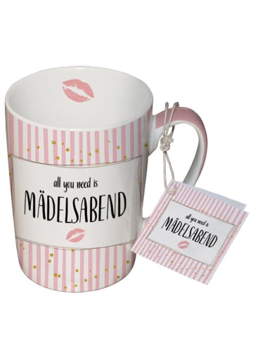 Design@Home Jumbotasse "Mädelsabend" in Rosa - 250 ml