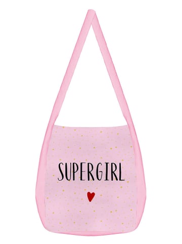 Design@Home Torebka "Supergirl" w kolorze jasnoróżowym - dł. 75 x 39 cm