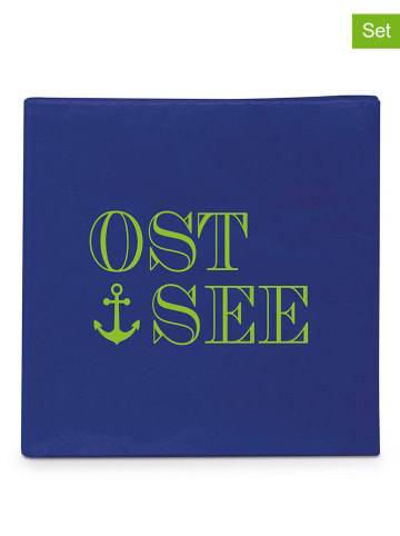 Design@Home 2er-Set: Servietten "Ostsee" in Dunkelblau - 2x 20 Stück