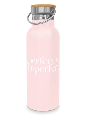 Design@Home Edelstahl-Trinkflasche "Perfectly Imperfect" in Rosa - 500 ml