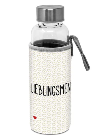 Design@Home Bidon "Lieblingsmensch" w kolorze kremowym - 350 ml