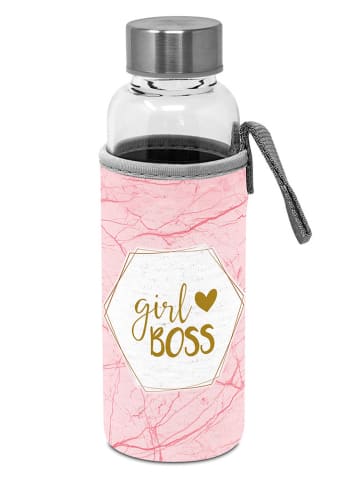 Design@Home Trinkflasche "Girlboss" in Rosa - 350 ml