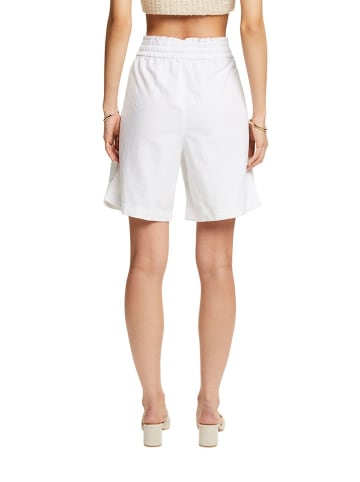 ESPRIT Leinen-Shorts in Weiß