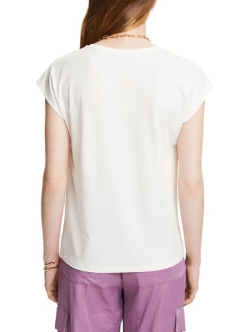 ESPRIT Koszulka w kolorze kremowym