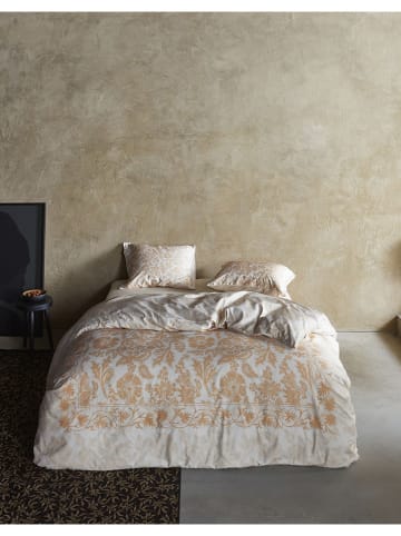 Essenza Satin-Bettwäsche-Set "Maere" in Beige/ Ocker