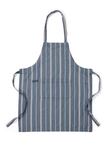 Marc O´Polo Kochschürze in Blau/ Weiß - (L)95 x (B)80 cm