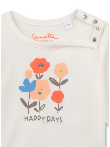 Sanetta Kidswear Longsleeve in Weiß/ Bunt