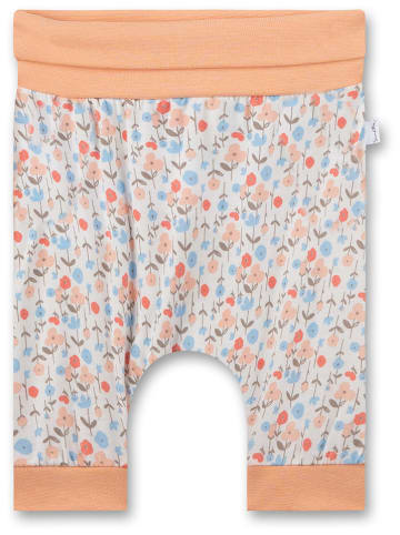 Sanetta Kidswear Spodnie w kolorze pomarańczowym ze wzorem