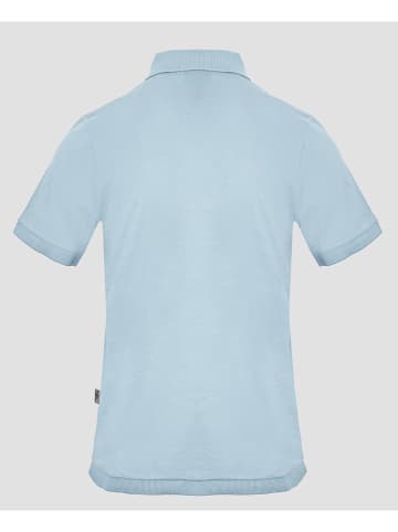 Plein Sport Koszulka polo w kolorze błękitnym