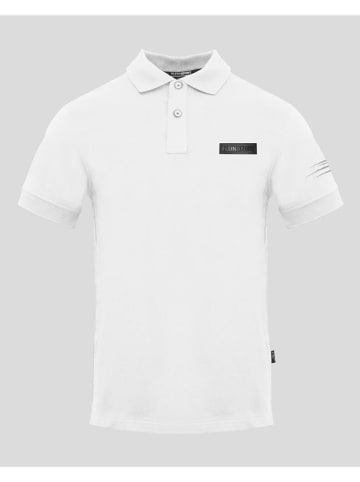 Plein Sport Koszulka polo w kolorze białym