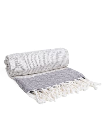 Samimi Hamamtuch "Nefes" in Anthrazit - (L)180 x (B)100 cm