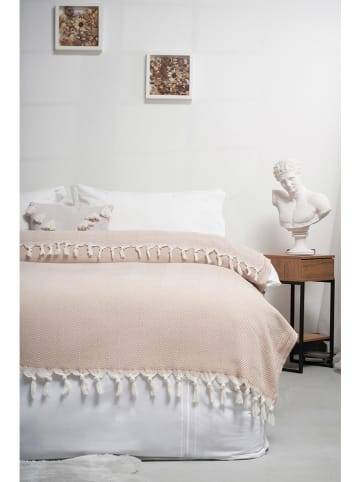 Colourful Cotton Tagesdecke in Creme