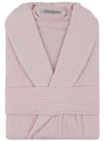 Colourful Cotton Bademantel "Cappa" in Rosa