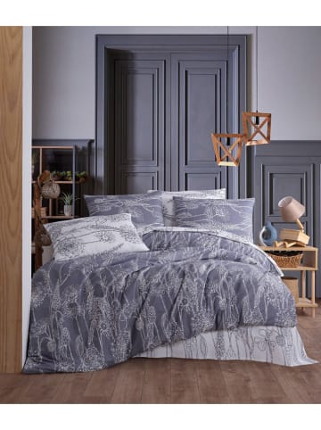 Colourful Cotton Renforcé beddengoedset donkerblauw/wit