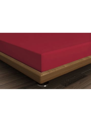 Elizabed Renforcé hoeslaken rood