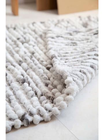 Colorful Cotton Dywanik łazienkowy "Ottova" w kolorze szaro-białym