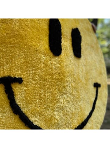 Colorful Cotton Dywanik łazienkowy "Smile" w kolorze żółtym