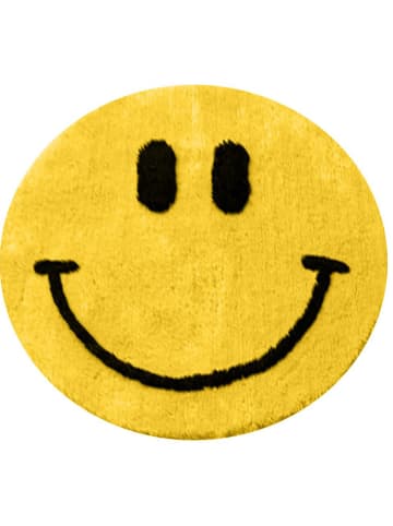 Colorful Cotton Dywanik łazienkowy "Smile" w kolorze żółtym