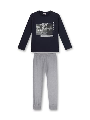 s.Oliver Pyjama grijs/donkerblauw