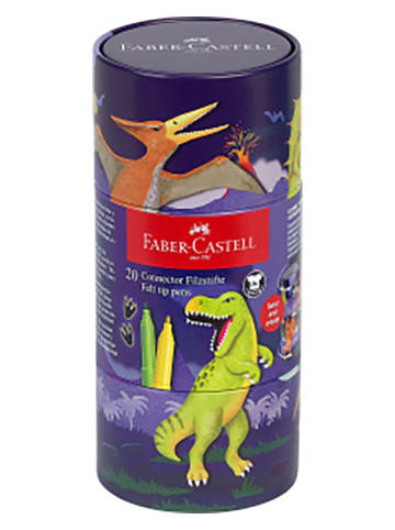 Faber-Castell Viltstiften "Connector Dino" - 20 stuks