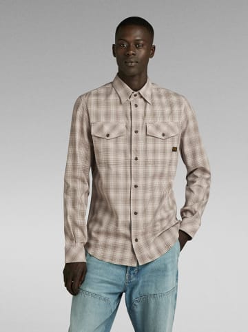 G-Star Koszula - Slim fit - w kolorze beżowym