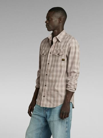 G-Star Koszula - Slim fit - w kolorze beżowym