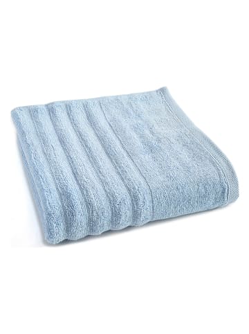 ONLINE & CO Handdoek "Salvietta" lichtblauw - (L)100 x (B)50 cm