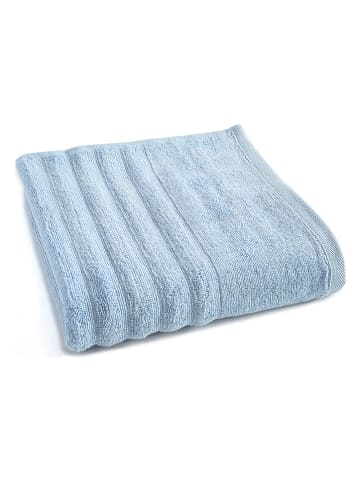 ONLINE & CO Ręcznik prysznicowy "Onda" w kolorze błękitnym - 140 x 90 cm