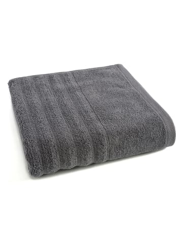 ONLINE & CO Ręcznik prysznicowy "Onda" w kolorze ciemnoszarym - 140 x 90 cm