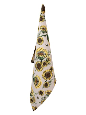 Clayre & Eef Geschirrtuch in Beige/ Gelb - (L)70 x (B)50 cm
