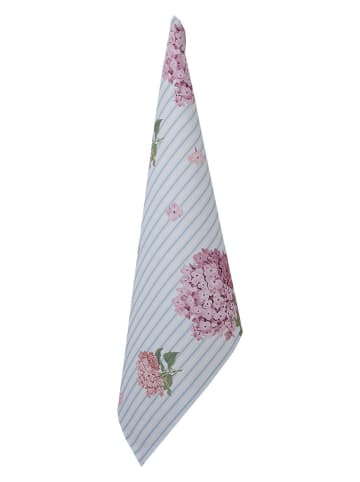 Clayre & Eef Geschirrtuch in Hellblau/ Rosa - (L)70 x (B)50 cm