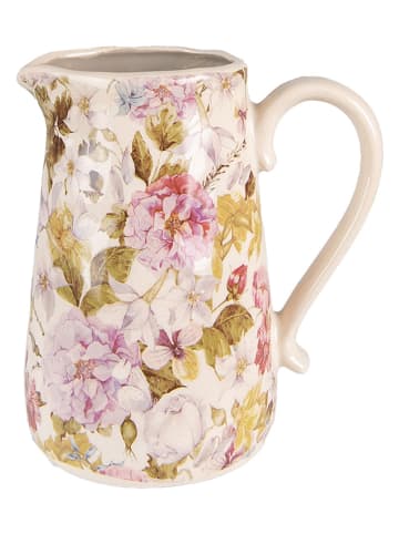 Clayre & Eef Dekokanne in Beige/ Rosa - (B)16 x (H)18 x (T)11 cm