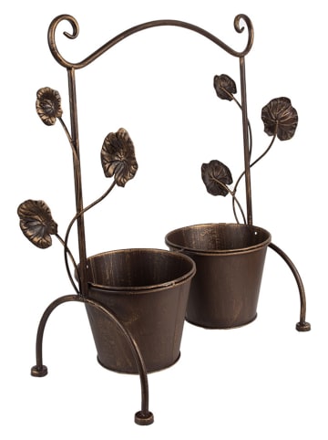 Clayre & Eef Stojak w kolorze brązowym na rośliny - 40 x 47 x 20 cm
