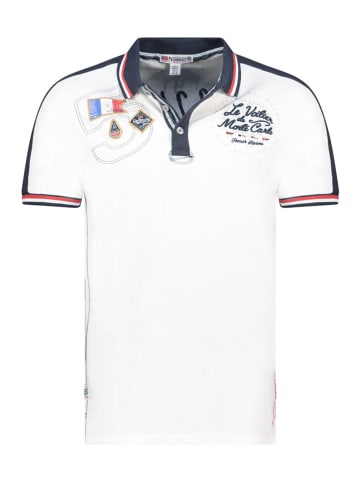 Geographical Norway Koszulka polo "Kalvin" w kolorze białym