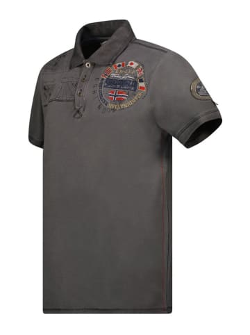 Geographical Norway Poloshirt "Kinflat" in Schwarz