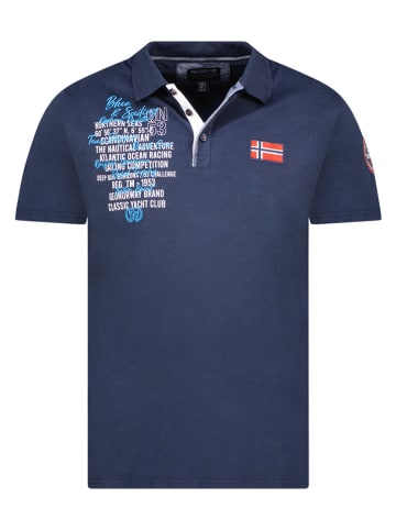 Geographical Norway Koszulka polo "Kancre" w kolorze granatowym