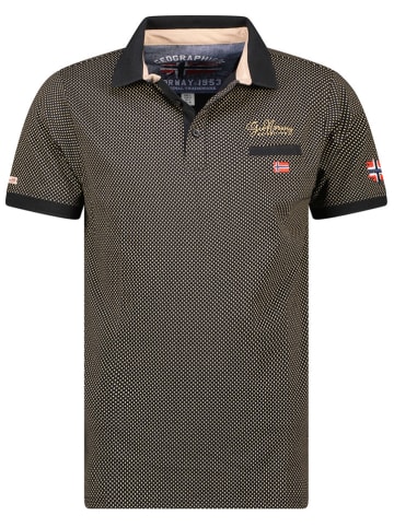 Geographical Norway Koszulka polo "Kingdom" w kolorze czarnym