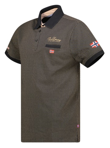 Geographical Norway Koszulka polo "Kingdom" w kolorze czarnym