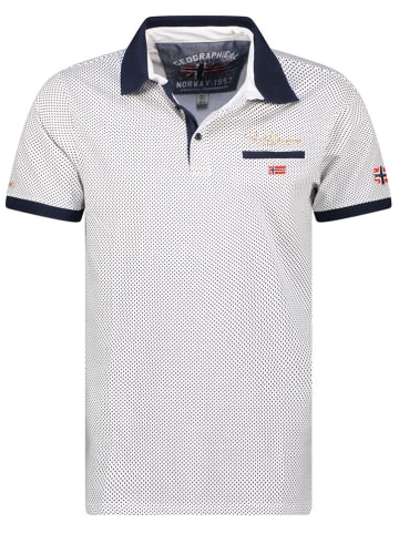 Geographical Norway Koszulka polo "Kingdom" w kolorze białym